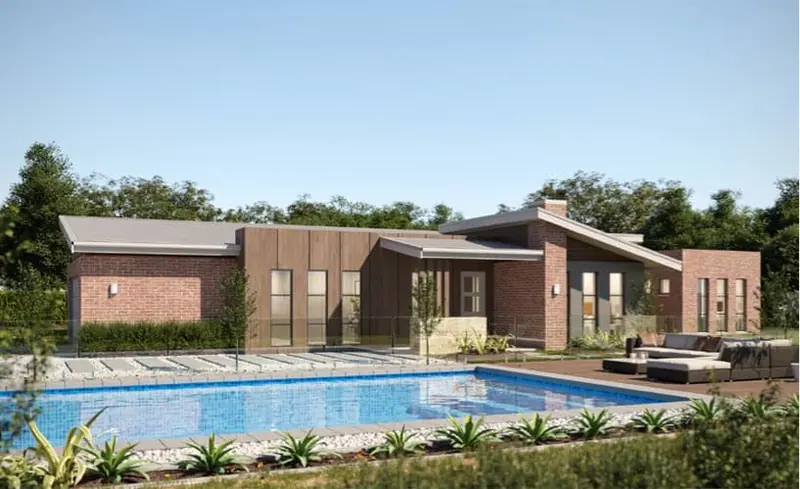 Heywood 386 Skillion floor plan design