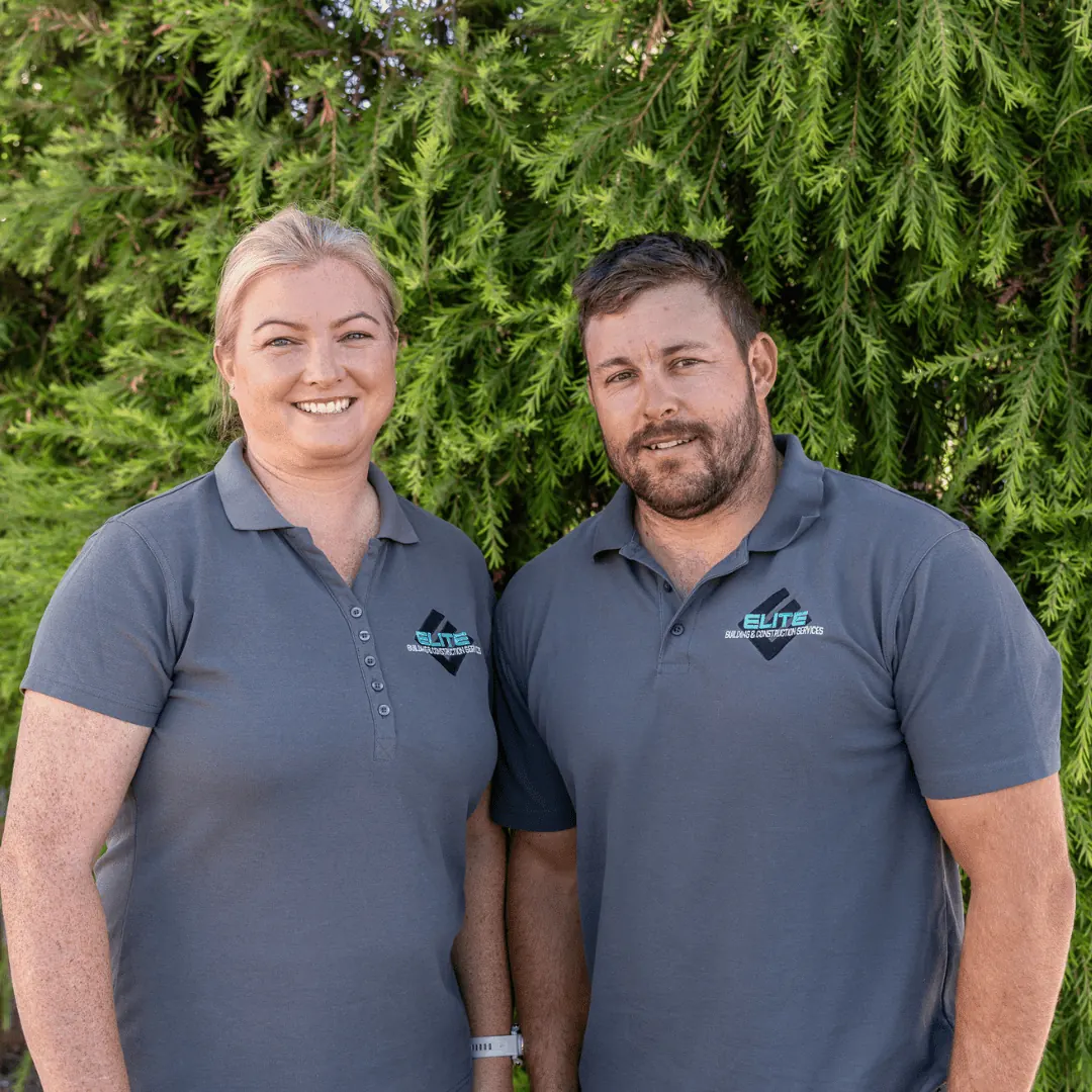 Nathan Hooper and Jamie from Elite Building & Construction Services
