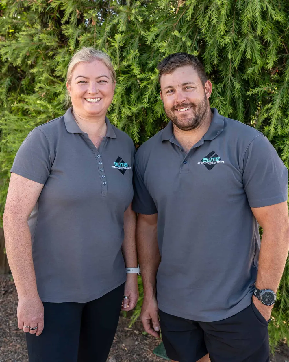 Nathan Hooper and Jamie, the team at Elite Building & Construction Services